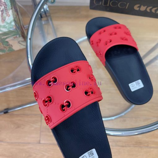 In stock Gucci slippersGucci 2024 couple beach slippers in a single dragOriginal mold openinyxvseih5 - Image 7