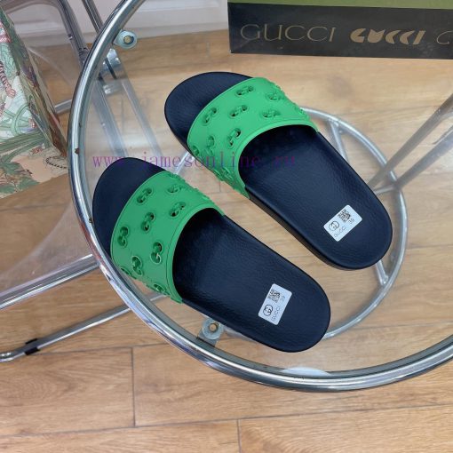 In stock Gucci slippersGucci 2024 couple beach slippers in a single dragOriginal mold openinuawzfe5j - Image 10