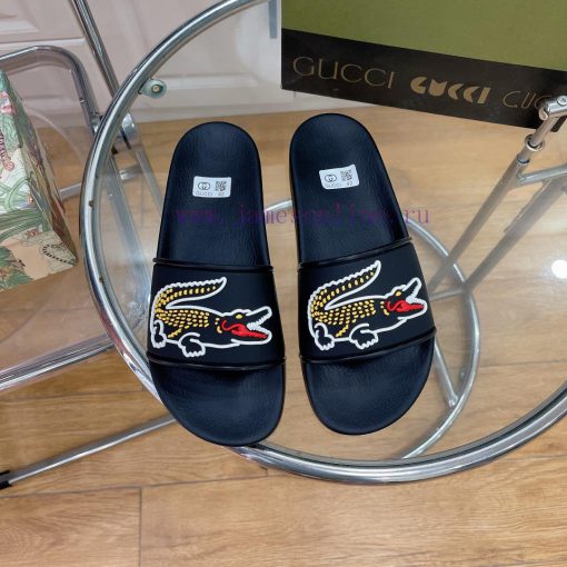 In stock Gucci slippersGucci 2024 couple beach slippers in a single dragOriginal mold openinnei129t6 - Image 2