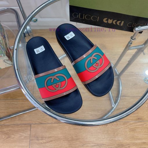 In stock Gucci slippersGucci 2024 couple beach slippers in a single dragOriginal mold openin8jvargr7 - Image 3