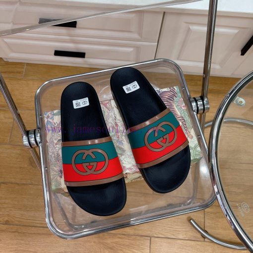 In stock Gucci slippersGucci 2024 couple beach slippers in a single dragOriginal mold openin8jvargr7 - Image 5