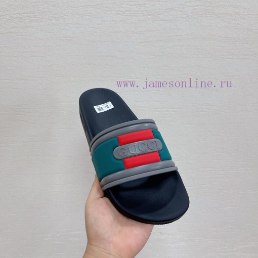 In stock Gucci slippersGucci 2024 couple beach slippers in a single dragOriginal mold openina6v86qi5 - Image 4