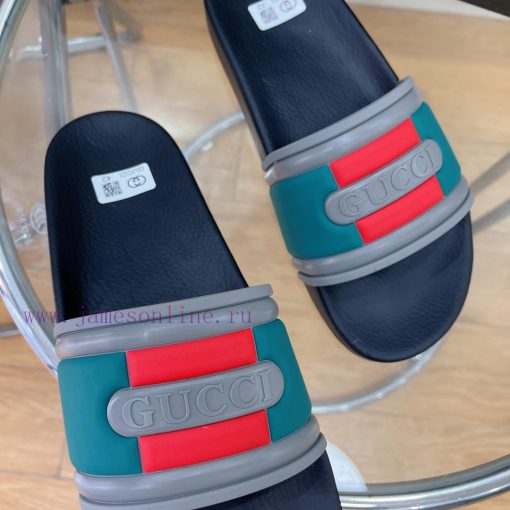 In stock Gucci slippersGucci 2024 couple beach slippers in a single dragOriginal mold openina6v86qi5 - Image 10