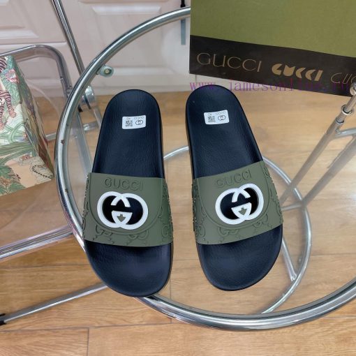 In stock Gucci slippersGucci 2024 couple beach slippers in a single dragOriginal mold openin6otzxfon - Image 2