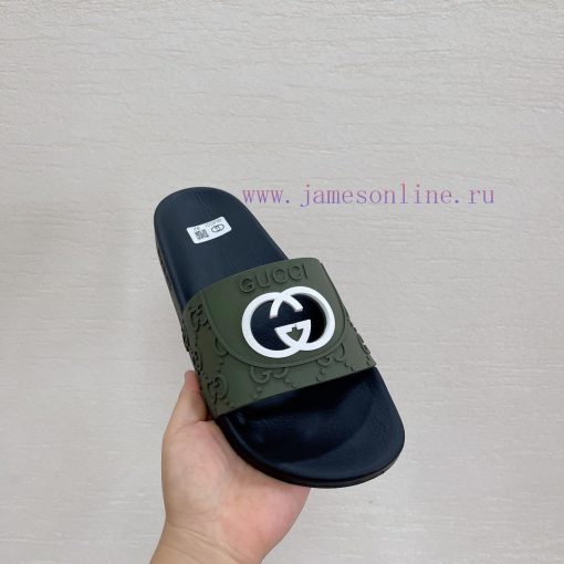 In stock Gucci slippersGucci 2024 couple beach slippers in a single dragOriginal mold openin6otzxfon - Image 4