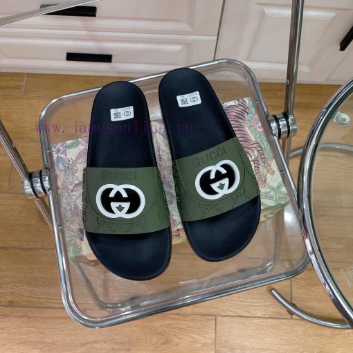 In stock Gucci slippersGucci 2024 couple beach slippers in a single dragOriginal mold openin6otzxfon - Image 5