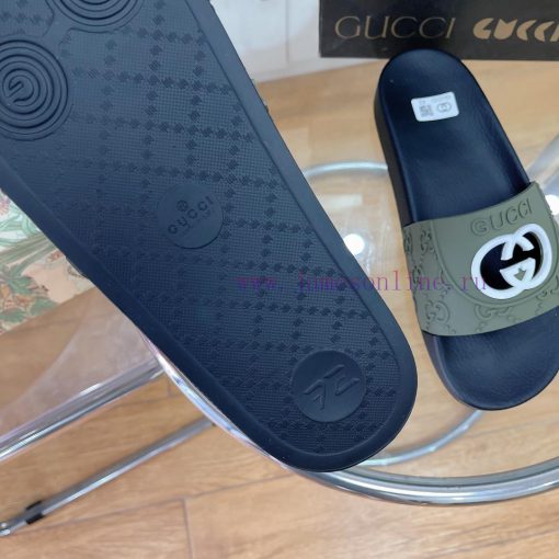 In stock Gucci slippersGucci 2024 couple beach slippers in a single dragOriginal mold openin6otzxfon - Image 9
