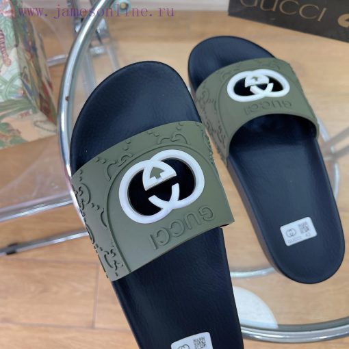 In stock Gucci slippersGucci 2024 couple beach slippers in a single dragOriginal mold openin6otzxfon - Image 10