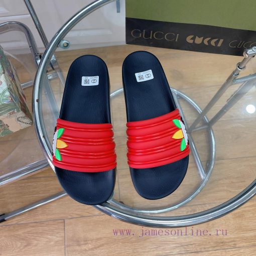 In stock Gucci slippersGucci 2024 couple beach slippers in a single dragOriginal mold openinphceig14 - Image 2