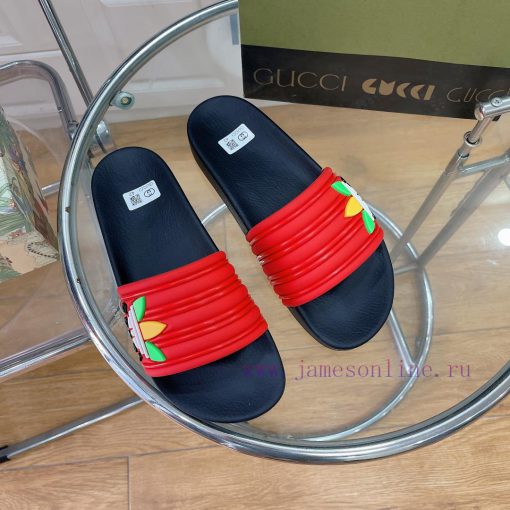 In stock Gucci slippersGucci 2024 couple beach slippers in a single dragOriginal mold openinphceig14 - Image 3