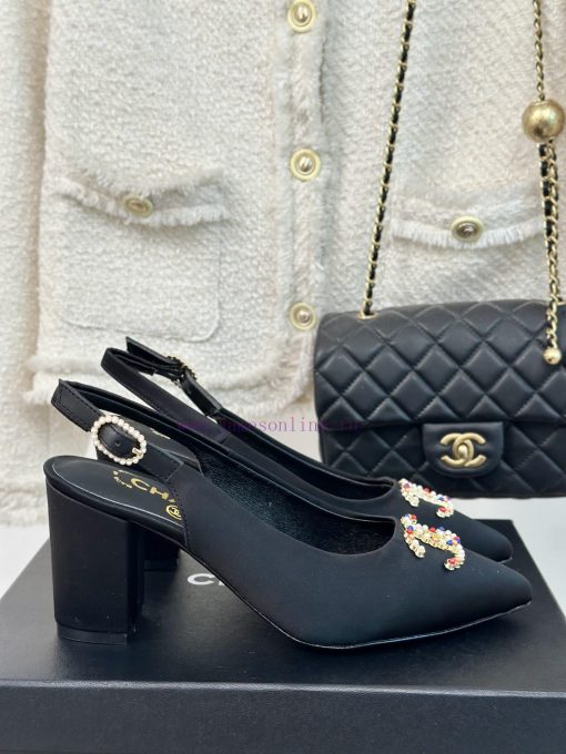 Chanel | Chanel 24P New Product ClassicDouble C-pointed back empty sandalsThe shoe upper is gel5pvaj