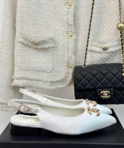 Chanel | Chanel 24P New Product ClassicDouble C-pointed back empty sandalsThe shoe upper is giy6o0xd