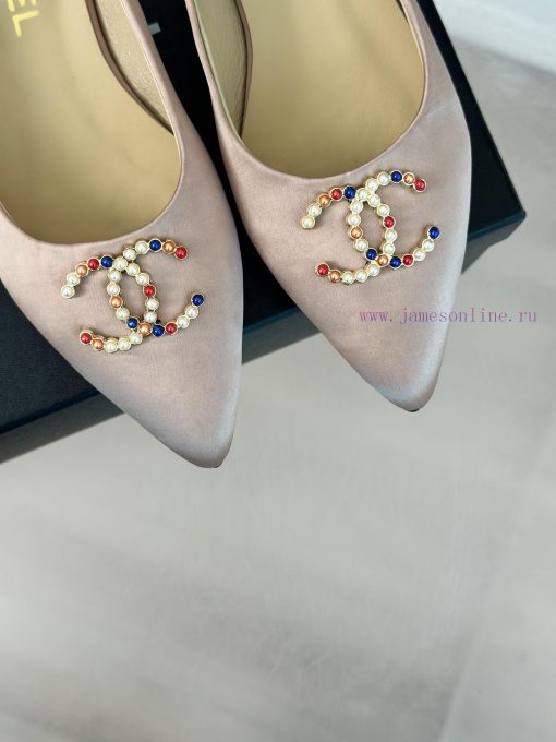 Chanel | Chanel 24P New Product ClassicDouble C-pointed back empty sandalsThe shoe upper is hyq56k3f - Image 8