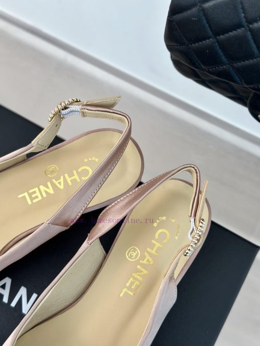 Chanel | Chanel 24P New Product ClassicDouble C-pointed back empty sandalsThe shoe upper is hyq56k3f - Image 9