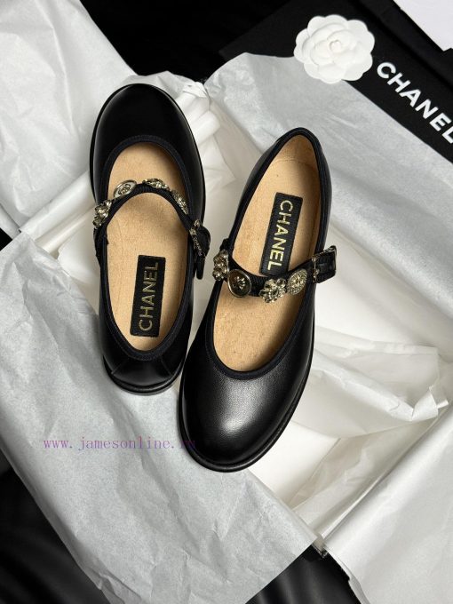 . Top Quality Chanel 24A Handmade Workshop SeriesLittle sheepskin Mary Jane, cute round head0a3ecegu