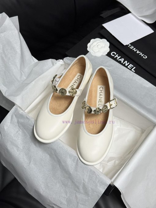 . Top Quality Chanel 24A Handmade Workshop SeriesLittle sheepskin Mary Jane, cute round heady2n3rbsq - Image 2