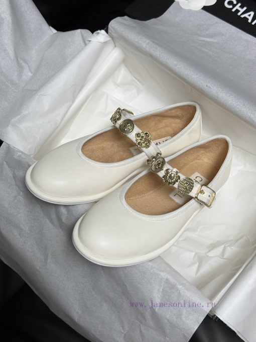 . Top Quality Chanel 24A Handmade Workshop SeriesLittle sheepskin Mary Jane, cute round heady2n3rbsq - Image 3
