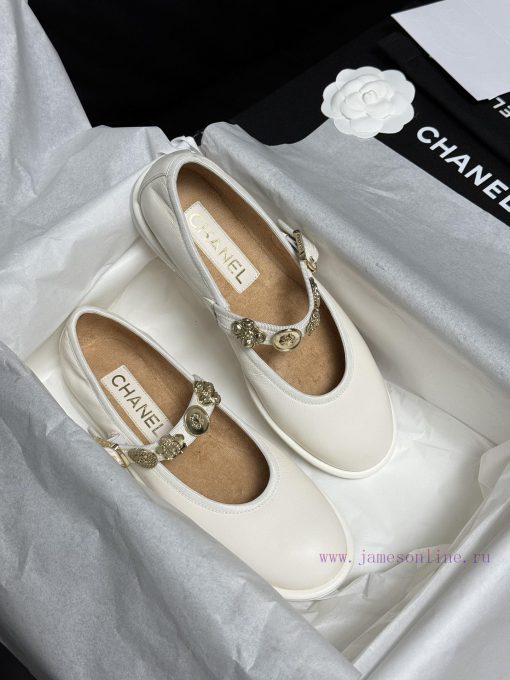 . Top Quality Chanel 24A Handmade Workshop SeriesLittle sheepskin Mary Jane, cute round heady2n3rbsq - Image 4