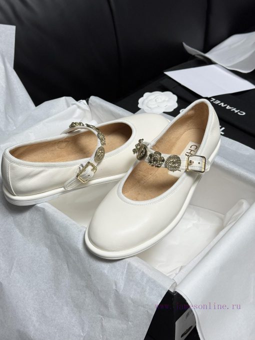 . Top Quality Chanel 24A Handmade Workshop SeriesLittle sheepskin Mary Jane, cute round heady2n3rbsq - Image 5