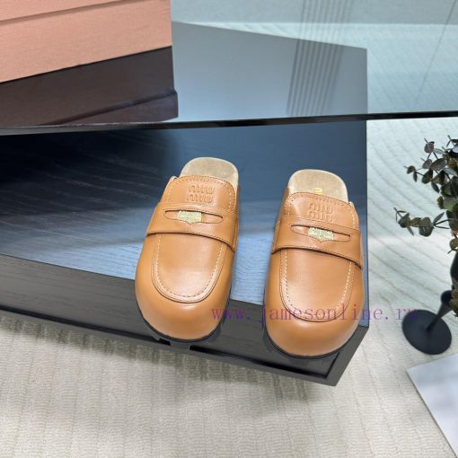 Top Miu Miu 24 Spring/Summer/Low Heel Baotou Muller Slippers are indeed more stunning on the1eqgtdes