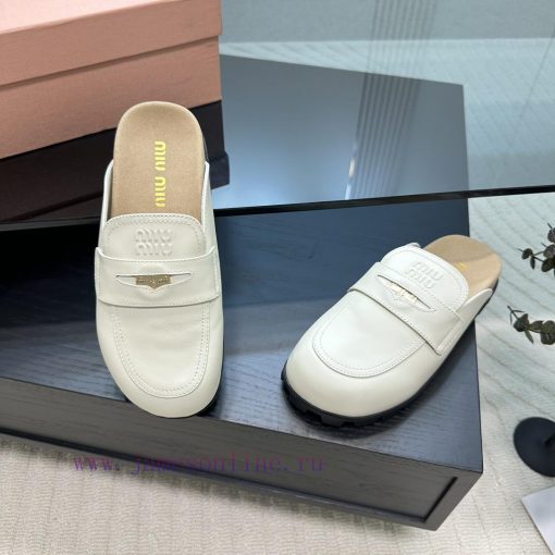Top Miu Miu 24 Spring/Summer/Low Heel Baotou Muller Slippers are indeed more stunning on thei6qs294g - Image 5
