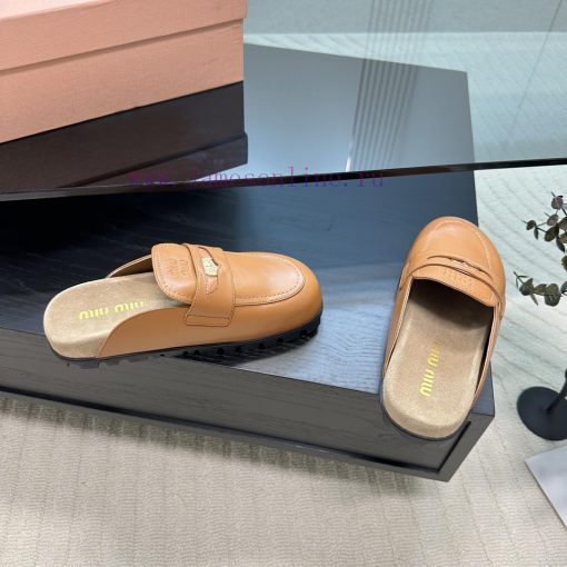 Top Miu Miu 24 Spring/Summer/Low Heel Baotou Muller Slippers are indeed more stunning on the1eqgtdes - Image 7