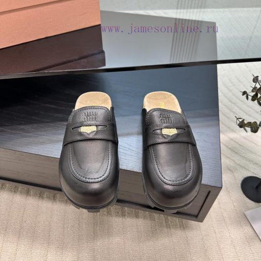 Top Miu Miu 24 Spring/Summer/Low Heel Baotou Muller Slippers are indeed more stunning on thekud4kljw - Image 2