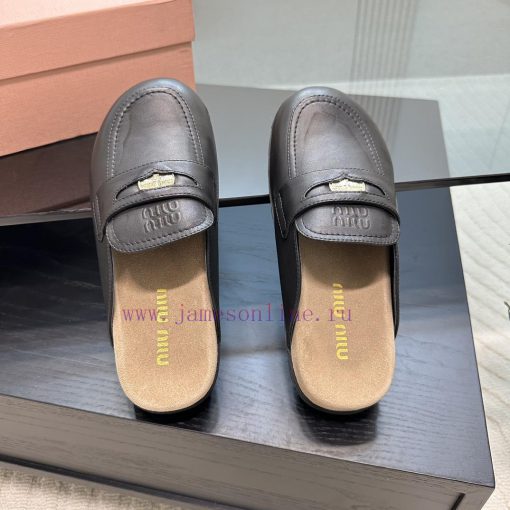 Top Miu Miu 24 Spring/Summer/Low Heel Baotou Muller Slippers are indeed more stunning on thekud4kljw - Image 6