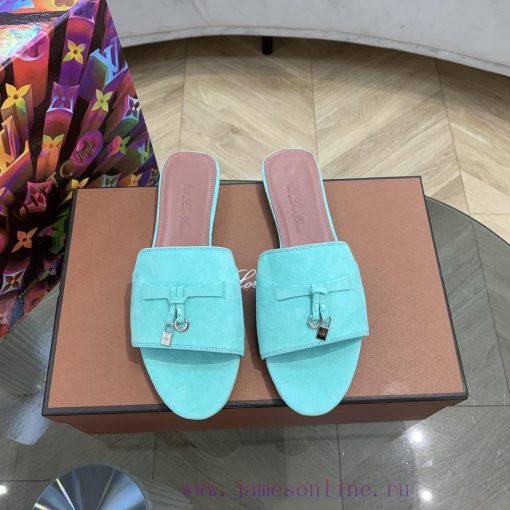 Loro Pia * a slippers are made of top-notch Italian cashmere, retro elegant, low-key, luxurir7hga5z0