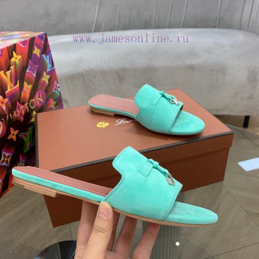 Loro Pia * a slippers are made of top-notch Italian cashmere, retro elegant, low-key, luxurir7hga5z0 - Image 7