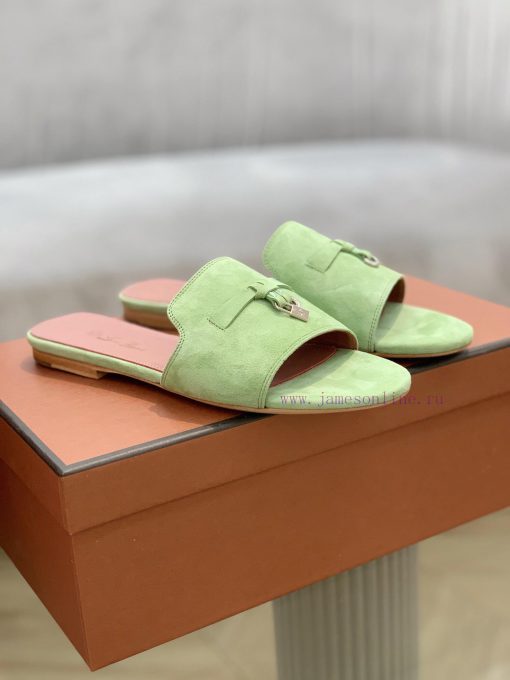 Loro Pia * a slippers are made of top-notch Italian cashmere, retro elegant, low-key, luxuricmdyscpe - Image 3