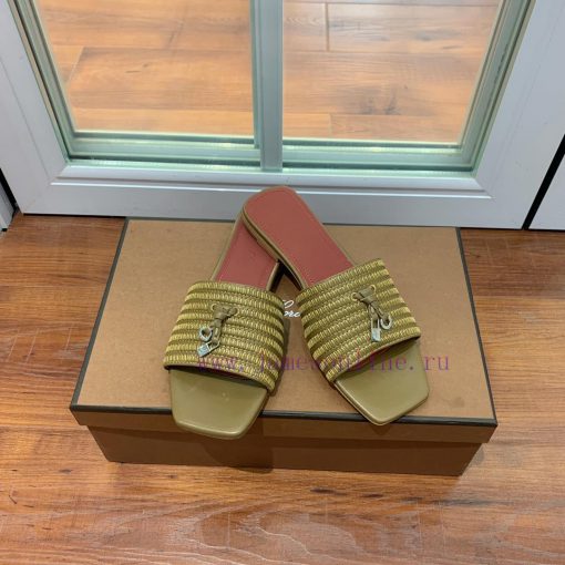 Loro Pian * Prightly Charms series slippersMaterial and fabric: Original cowhide, leather li38bt5tbj - Image 5