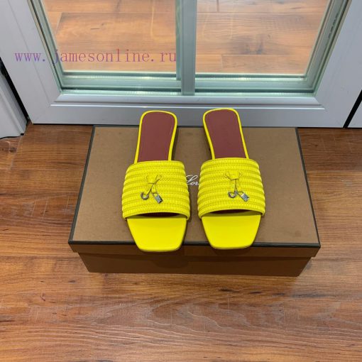 Loro Pian * Prightly Charms series slippersMaterial and fabric: Original cowhide, leather lie1p15v10