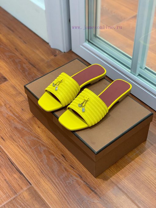 Loro Pian * Prightly Charms series slippersMaterial and fabric: Original cowhide, leather lie1p15v10 - Image 3