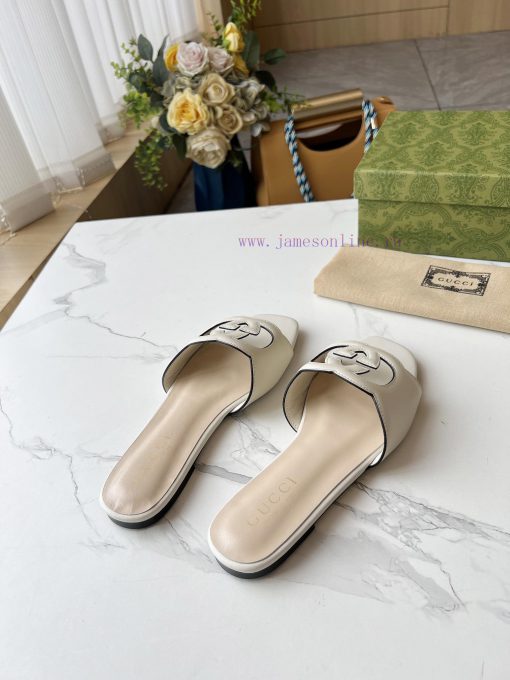 Gucci new style, cowhide fabric, sheepskin lining, sizes 35-44 with leather sole and 40hps82t4e - Image 4