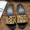 Top [Strong] [Strong] Dior 2024s New Fashion Show Explosive Letter Metal Logo Lazy Slippers,xqrhysdu