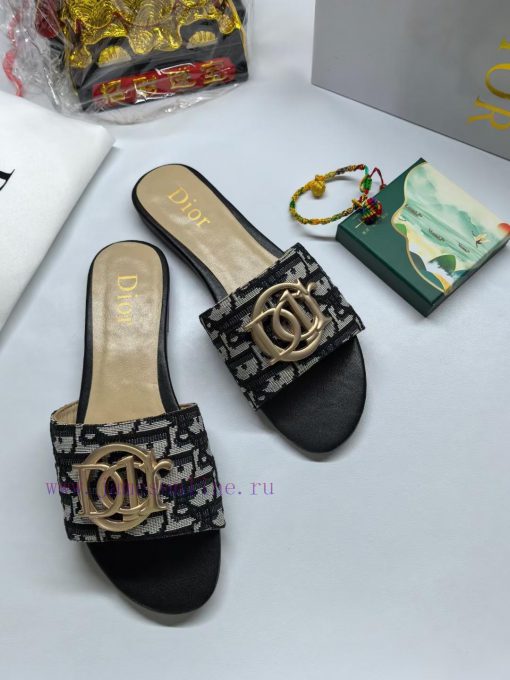2024 Dior new women's flat slippers Fashionable and innovative Simplicity and grandeur witho1gwaqdnb