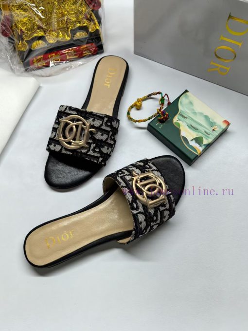 2024 Dior new women's flat slippers Fashionable and innovative Simplicity and grandeur witho1gwaqdnb - Image 4