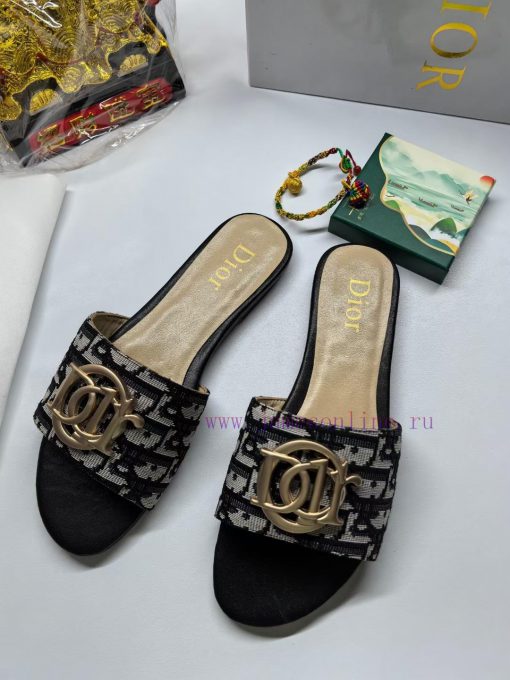 2024 Dior new women's flat slippers Fashionable and innovative Simplicity and grandeur witho1gwaqdnb - Image 5
