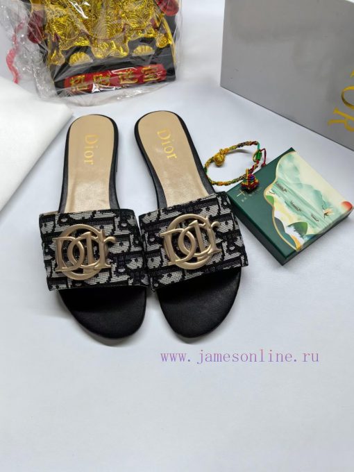 2024 Dior new women's flat slippers Fashionable and innovative Simplicity and grandeur witho1gwaqdnb - Image 7