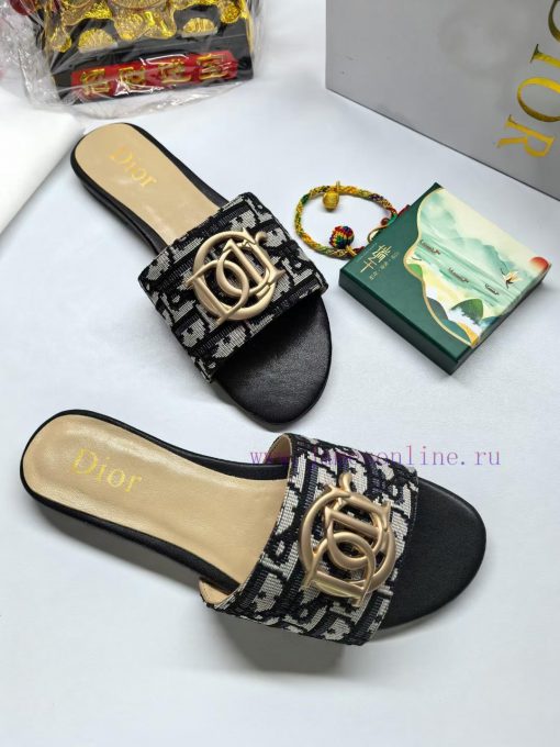2024 Dior new women's flat slippers Fashionable and innovative Simplicity and grandeur witho1gwaqdnb - Image 8
