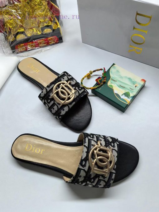 2024 Dior new women's flat slippers Fashionable and innovative Simplicity and grandeur witho1gwaqdnb - Image 9