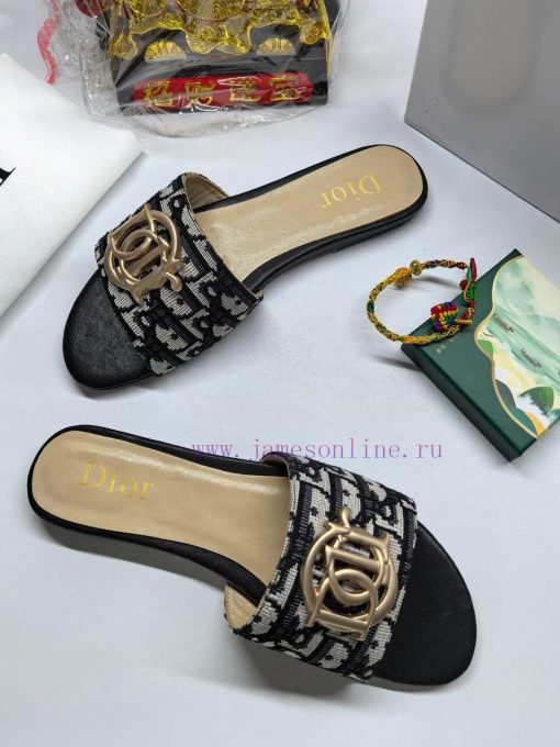 2024 Dior new women's flat slippers Fashionable and innovative Simplicity and grandeur witho1gwaqdnb - Image 10