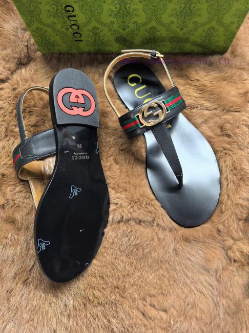 GucciGucci 󾓩󾓩 2024 flat bottom women's slippers, top of the line in the market, synchronizedwzbv0131 - Image 3
