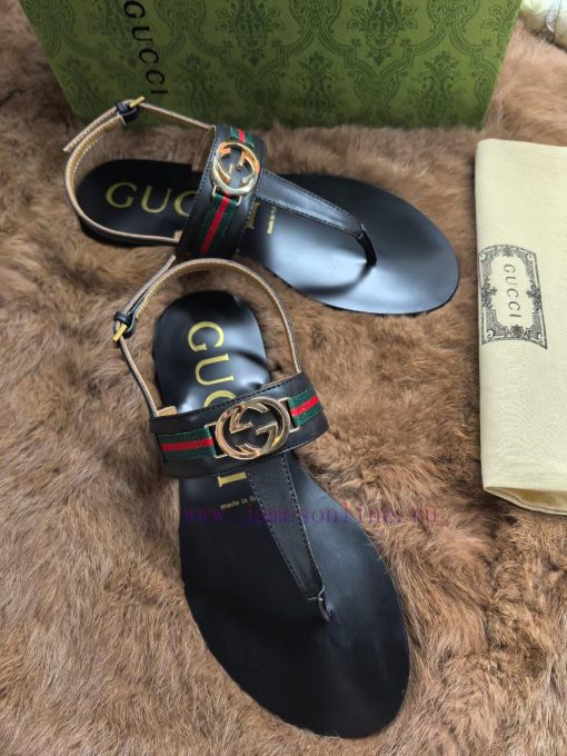 GucciGucci 󾓩󾓩 2024 flat bottom women's slippers, top of the line in the market, synchronizedwzbv0131 - Image 7