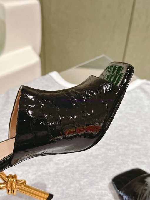 | ²⁰²4 𝐬𝐬  🤍🤎 BV Knot series metal heel slippers with high heels~Original version and 8.5 1:k77554iy - Image 6