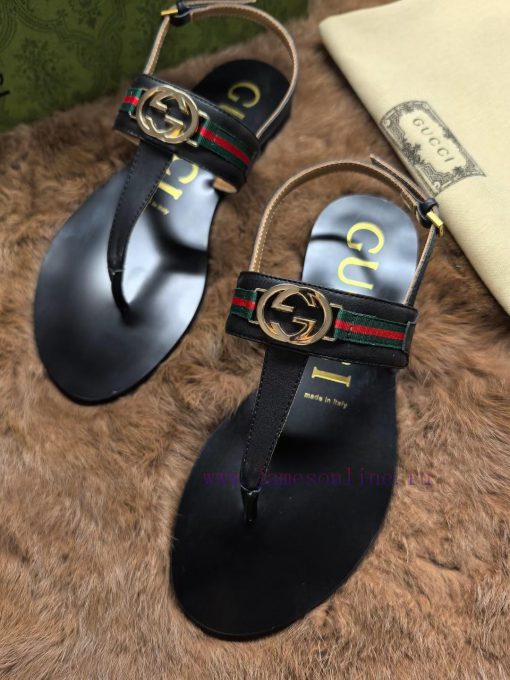 GucciGucci 󾓩󾓩 2024 flat bottom women's slippers, top of the line in the market, synchronizedwzbv0131 - Image 10