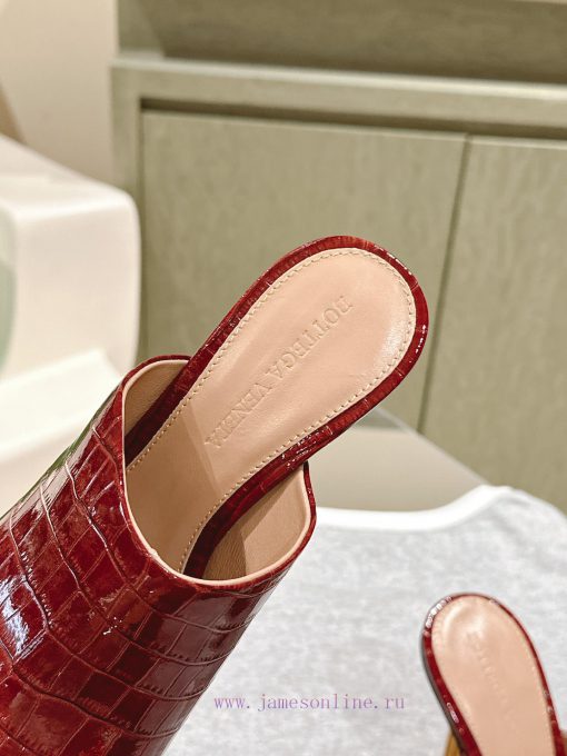 | ²⁰²4 𝐬𝐬  🤍🤎 BV Knot series metal heel slippers with high heels~Original version and 8.5 1:624zf8i2 - Image 6