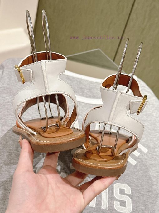 | ²⁰²4 𝐬𝐬  🤍🤎CELINE's new popular Arc de Triomphe British style flat sandals and slippers2r3fxv54 - Image 7