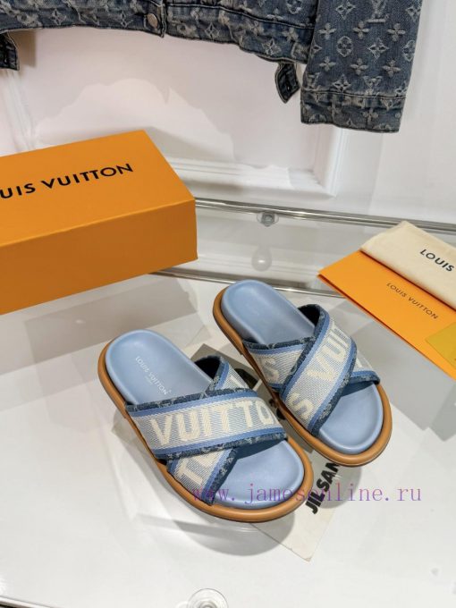 LV couple styleMain embossed slippers hard goods newly launchedA high-end purchasing productz4v8m31i - Image 5